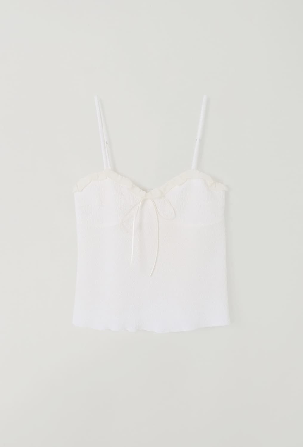 타낫 프릴 타이 뷔스티에 슬리브리스 T/T Frill tie 상품이미지1