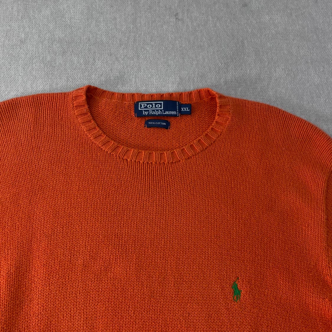 110 폴로 랄프로렌 코튼 오렌지 니트 상품이미지2