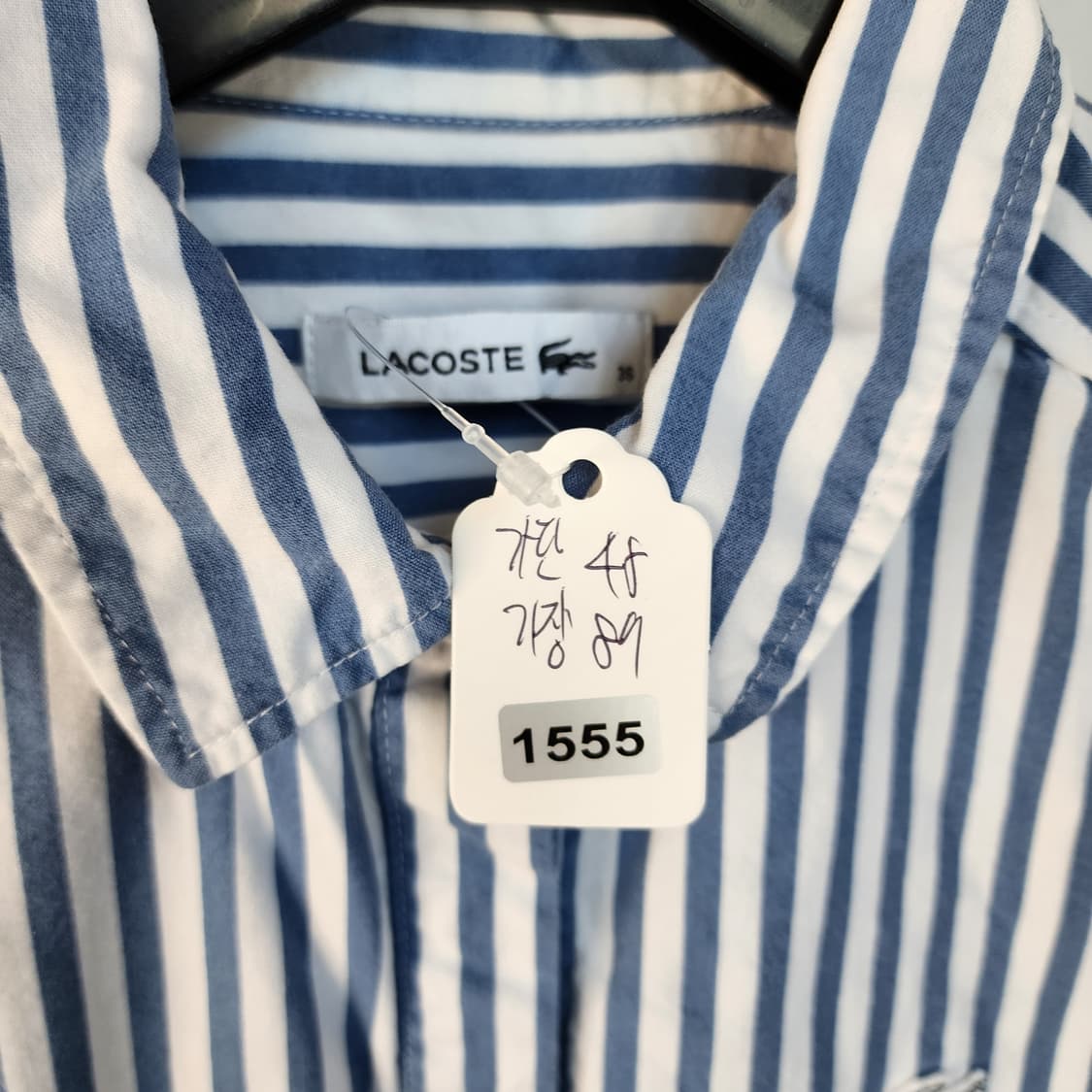 라코스테 스트라이프 셔츠 원피스 상품이미지10