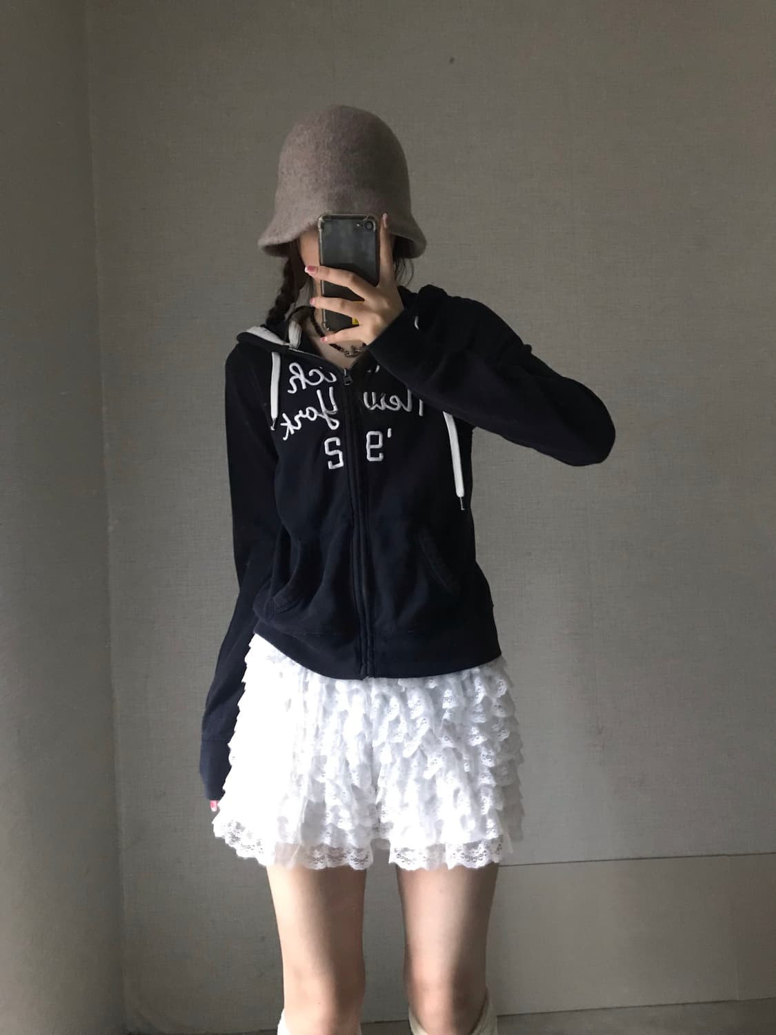 아베크롬비 네이비 슬림핏 후드집업 상품이미지3