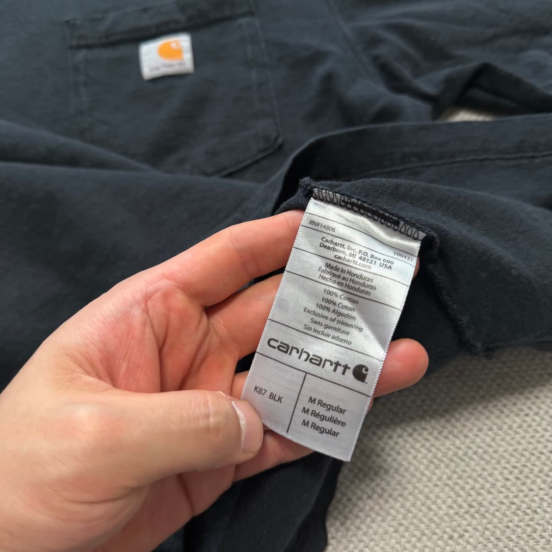 칼하트 오리지널 핏 포켓 반팔티 상품이미지3