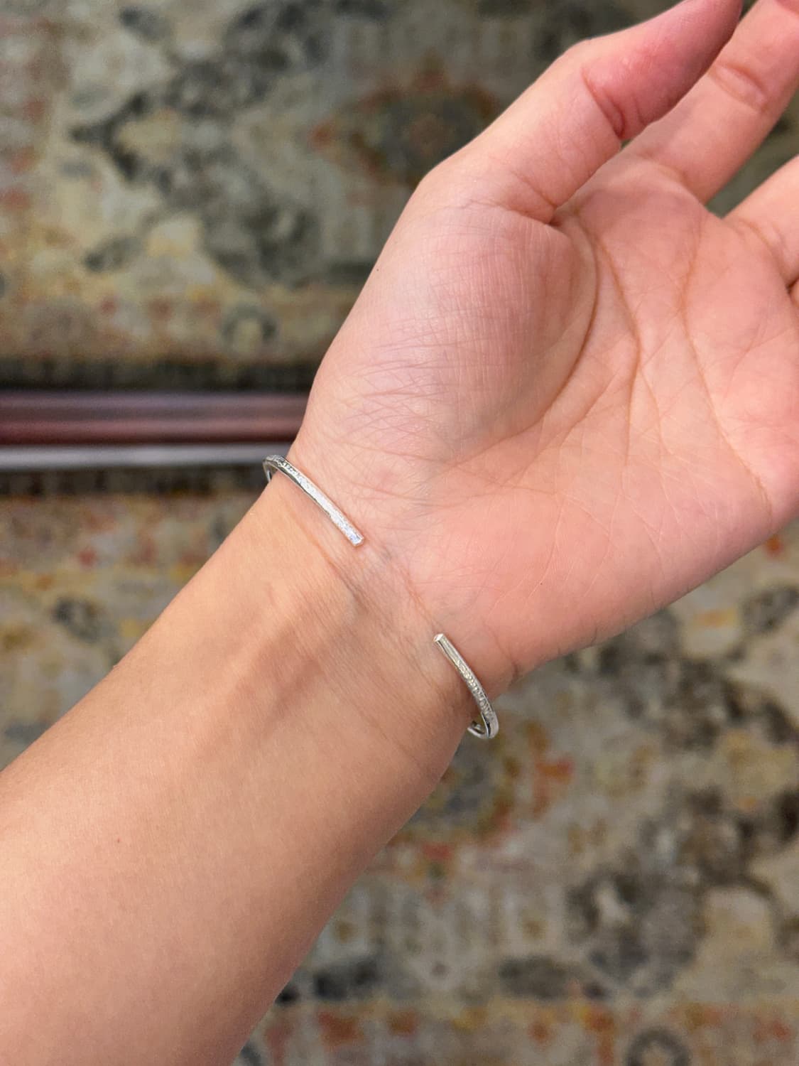 Musta moonstone 925silver bangle 상품이미지5