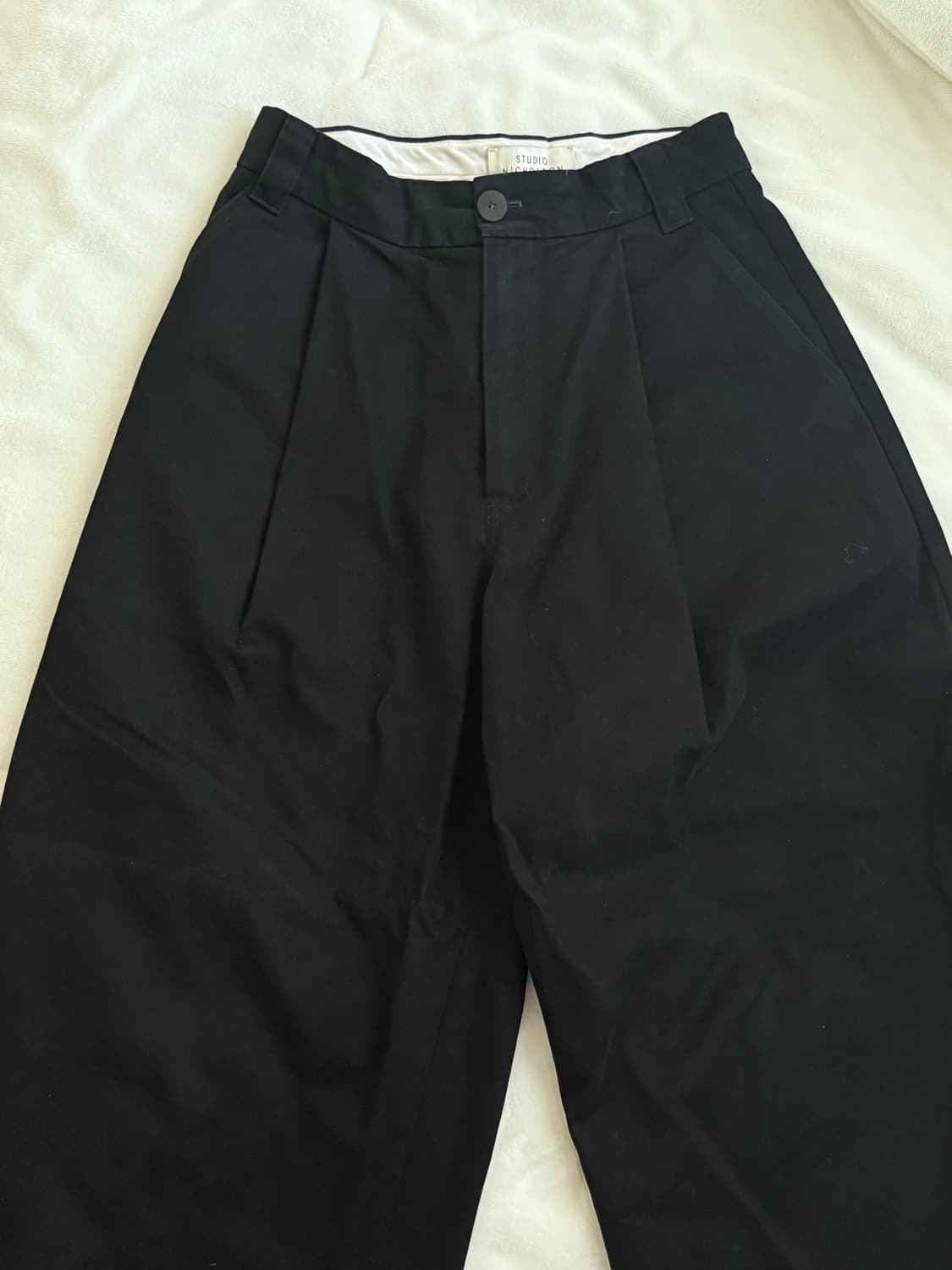 스튜디오 니콜슨 소르테 코튼 팬츠 블랙 상품이미지3