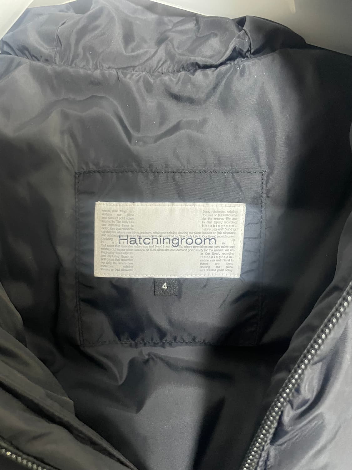 (4) 해칭룸 웹 구스다운 경량패딩 블랙 상품이미지2