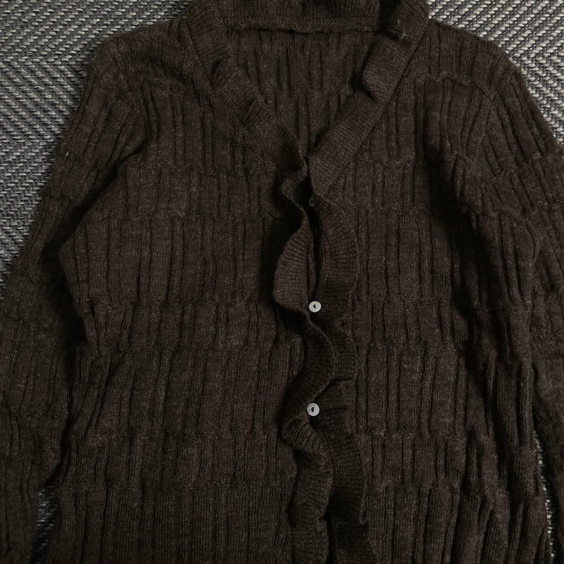 빈티지 우먼스 절개 디테일 스웨터 가디건 y 3128 상품이미지5