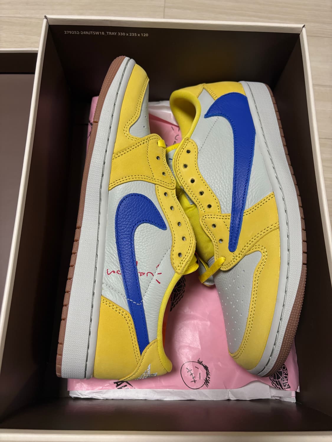 (W) 조던 1 x 트래비스 스캇 레트로 로우 OG SP 카나리 상품이미지2