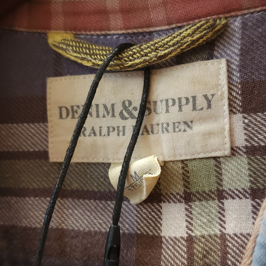 폴로 데님앤서플라이 패치워크 투포켓 체크셔츠 M 상품이미지6