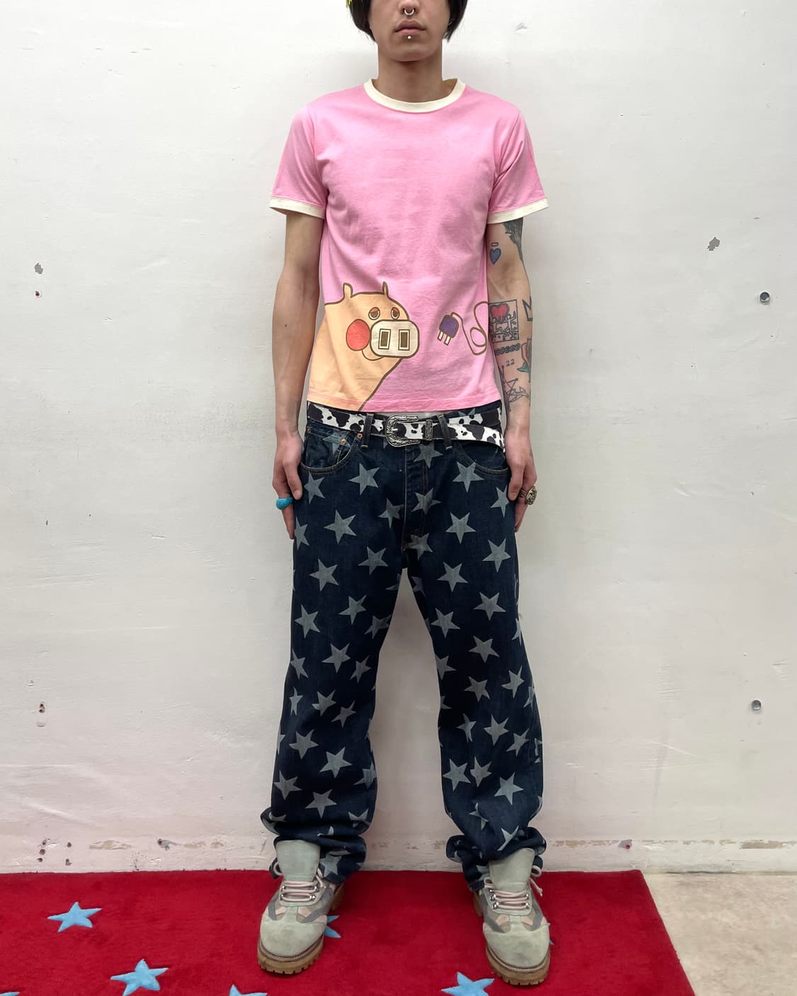 Drugstore Pork Nose Pink T-Shirt 상품이미지3