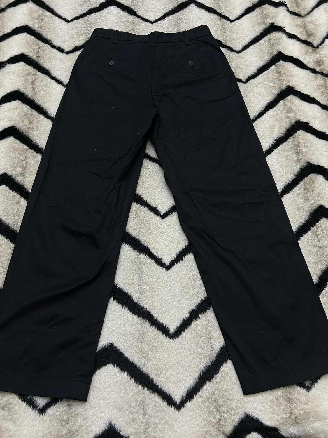 [28]유니클로xJw앤더슨 와이드핏 치노팬츠/블랙 상품이미지2