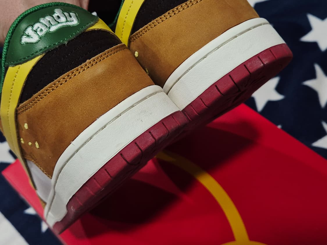 반디더핑크 스웨이드 버거슈즈 에어포스 1 베이프 상품이미지6