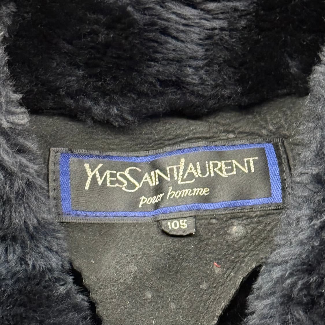 [정품/105] 입생로랑 레더 무스탕 자켓  상품이미지6