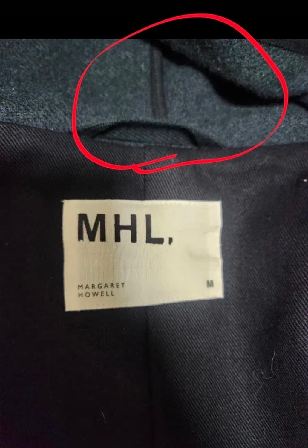 마가렛호웰MHL 올리브 후드코트 팔아요!! 컨디션최고 상품이미지4
