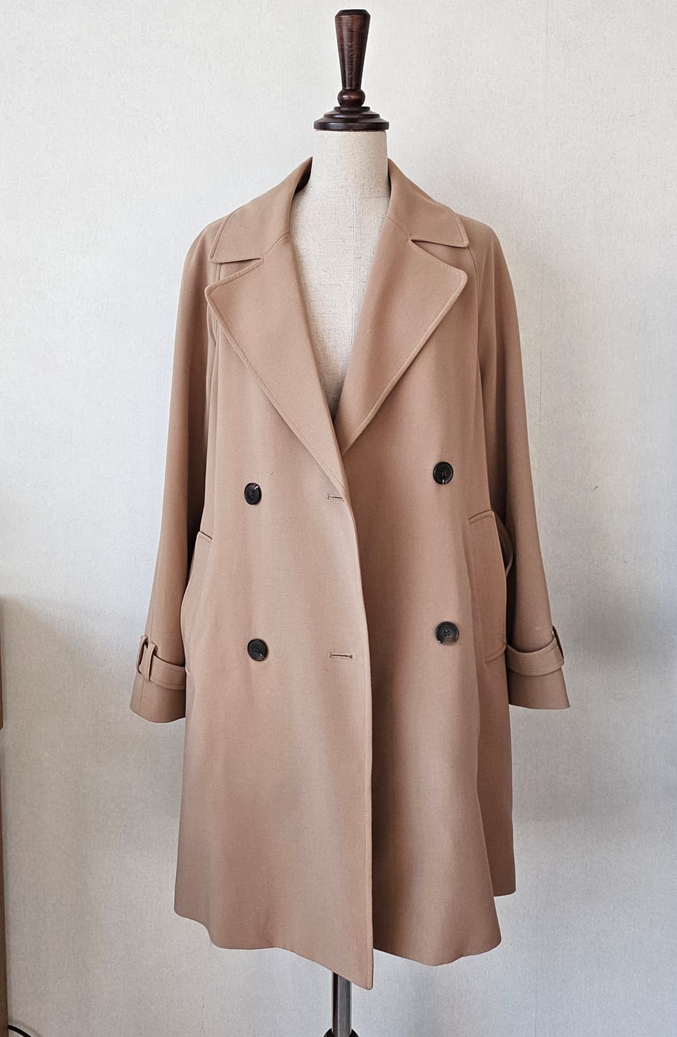 미쏘 베이지 하프 트렌치코트 S / 봄코트 하객룩 상품이미지4