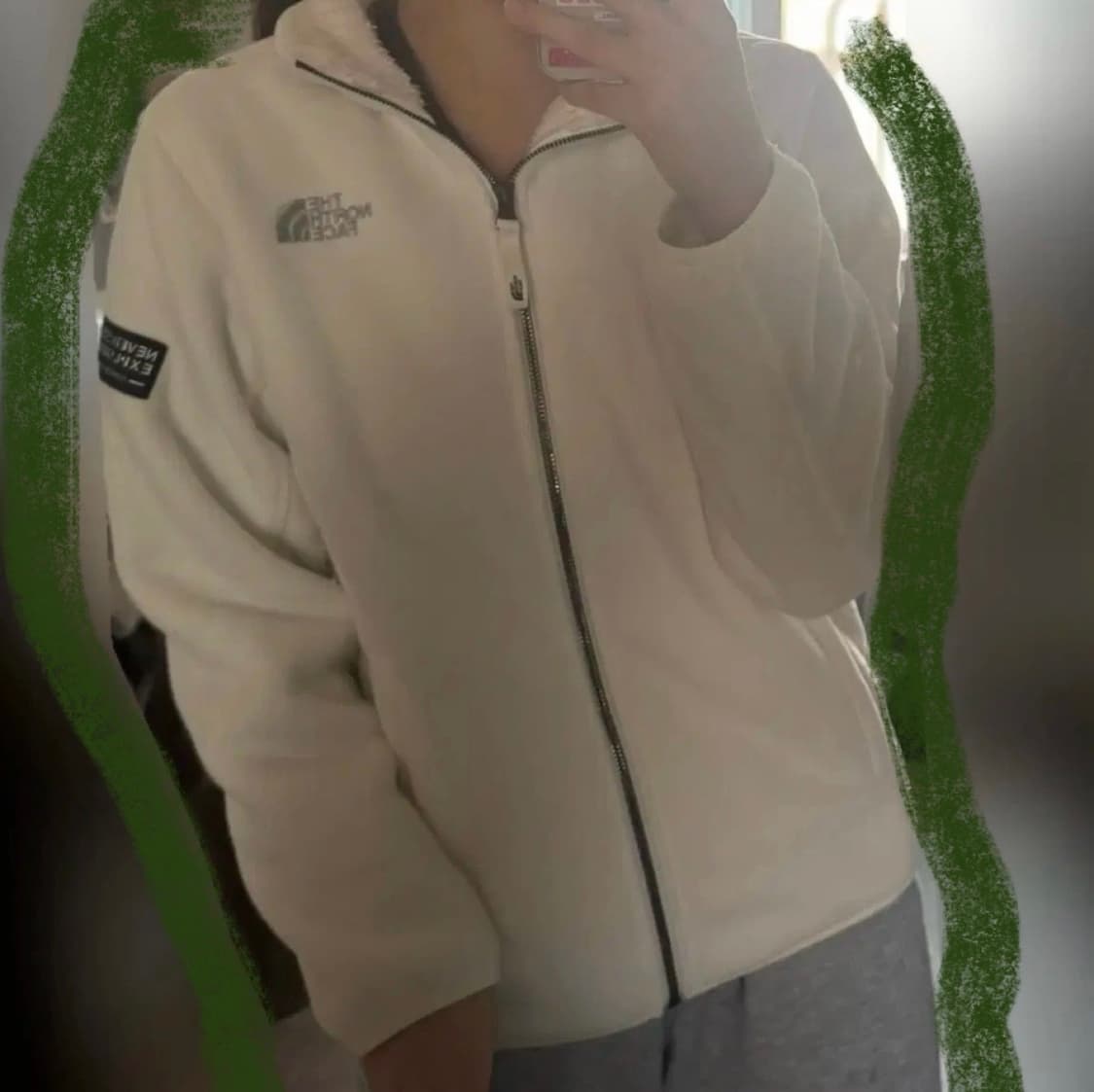 빈티지 노스페이스 화이트 후리스 상품이미지8