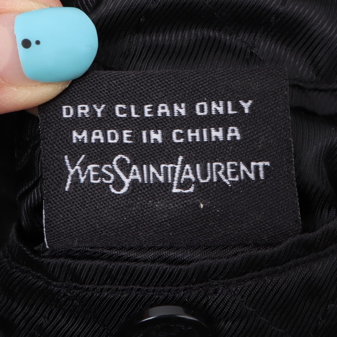 입생로랑 핸드메이드 울 블루종 자켓 상품이미지10