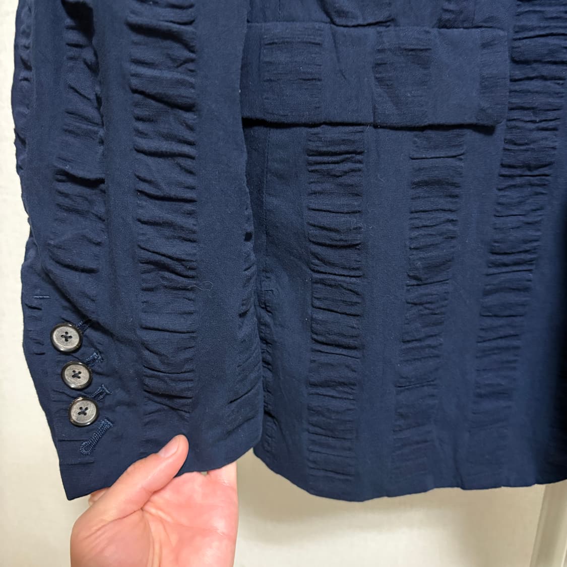 미하라 야스히로 셔링 블레이저 / 네이비, 48 상품이미지8