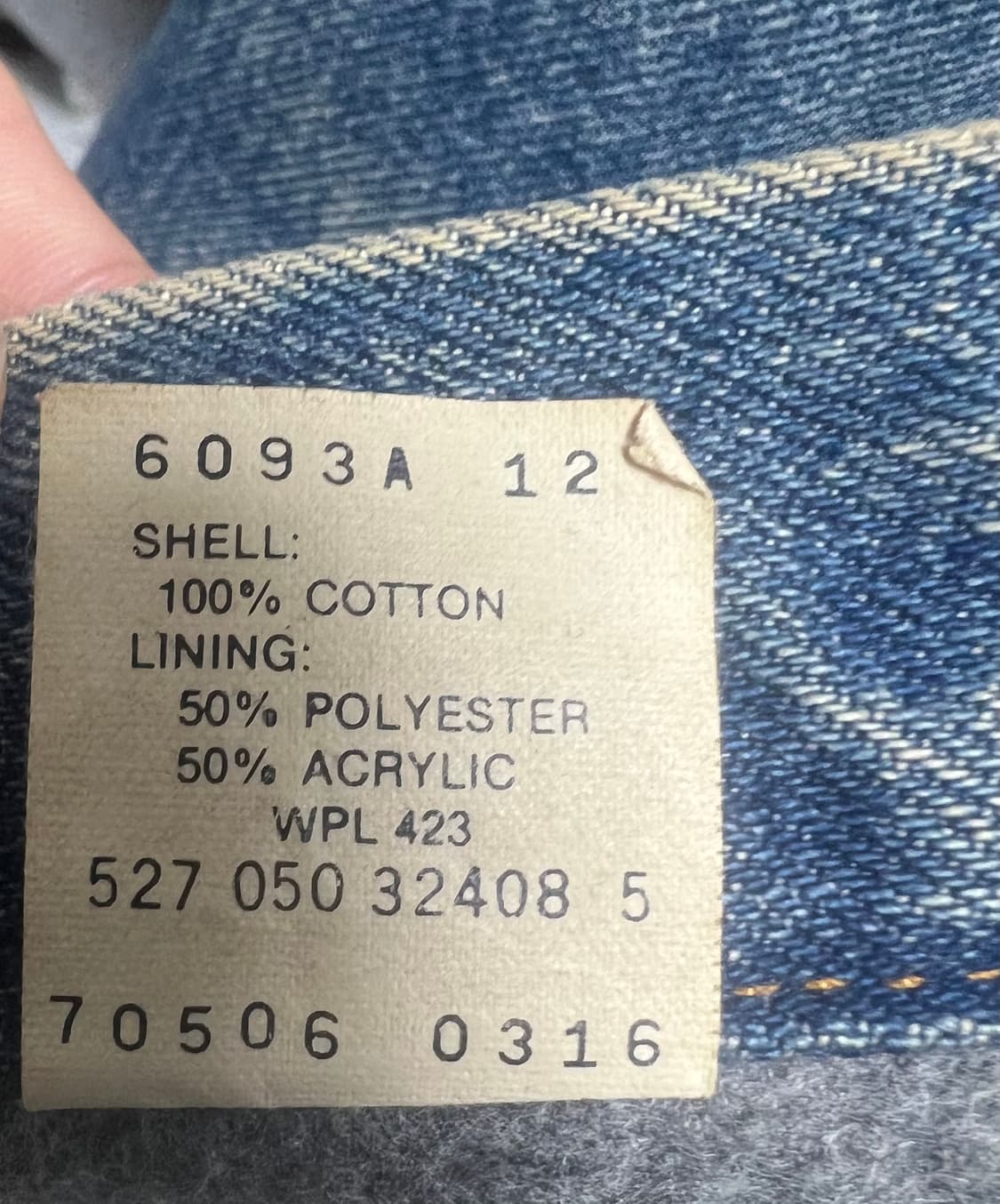 리바이스 블랭킷 데님자켓 80s 90s USA 상품이미지5