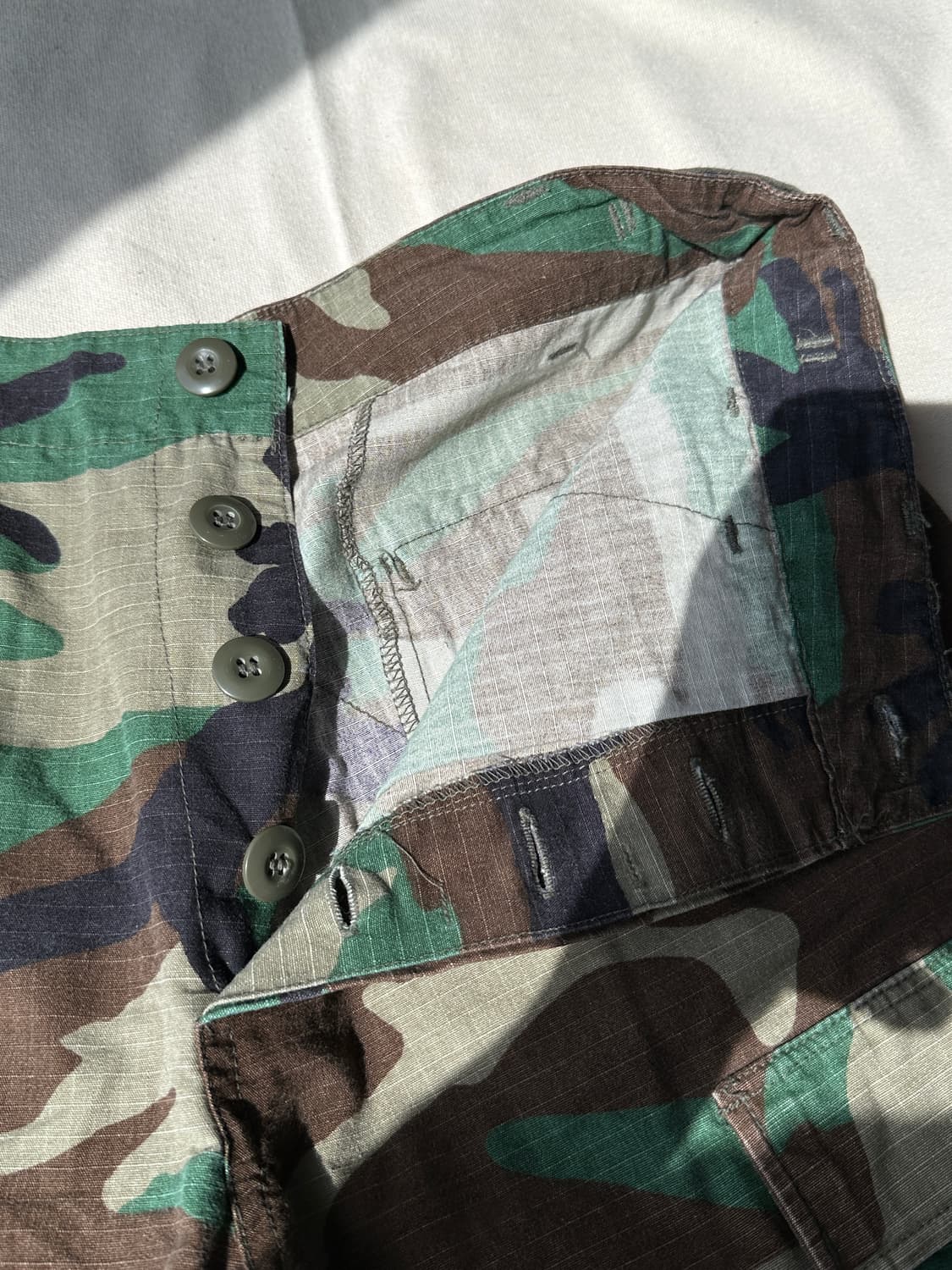 미군 우드랜드 립스탑 BDU 카고 쇼츠 S/R 30-31 상품이미지3