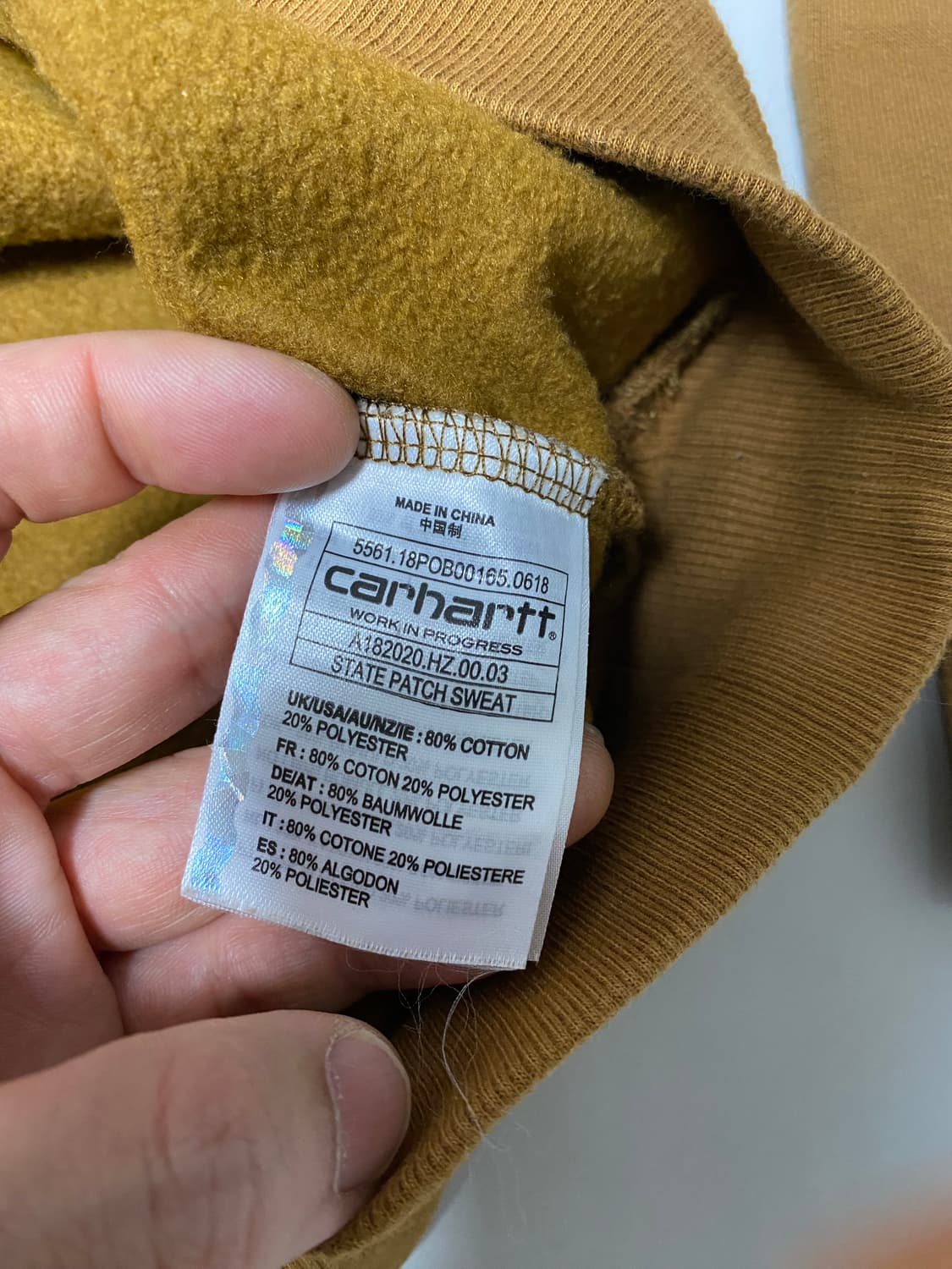칼하트 State Patch 스웨트셔츠 M 상품이미지3