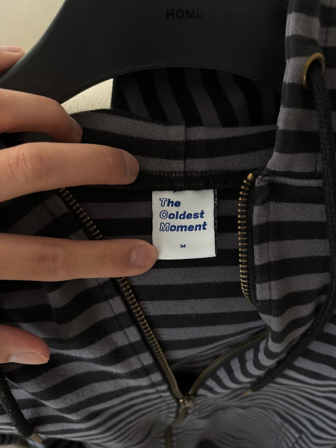 더 콜디스트 모먼트 스트라이프 후드집업 상품이미지3