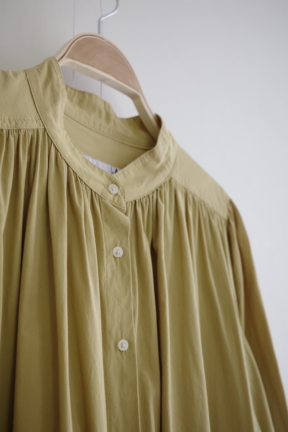 LAKOLE 겨자색 셔츠형 롱 원피스 상품이미지7