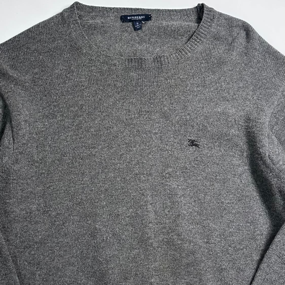 버버리 기마로고 그레이 울 니트 상품이미지2