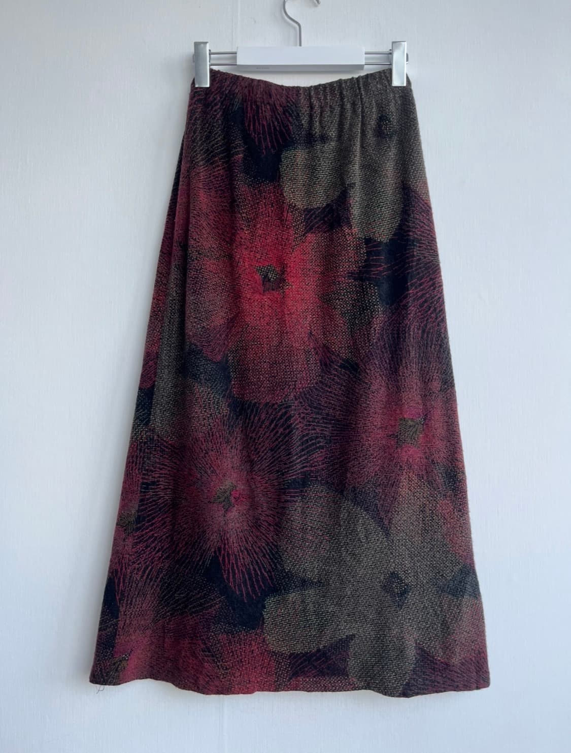 빈티지 다크 플라워 롱 스커트 상품이미지1