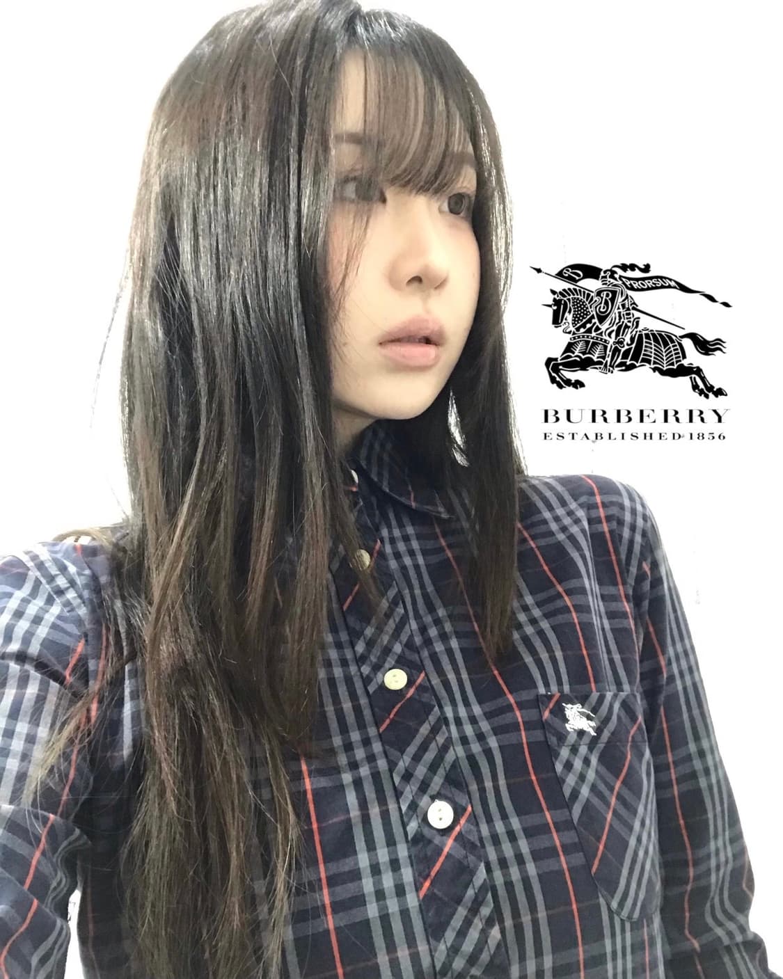 버버리 런던 스몰 로고 체크 셔츠 상품이미지1