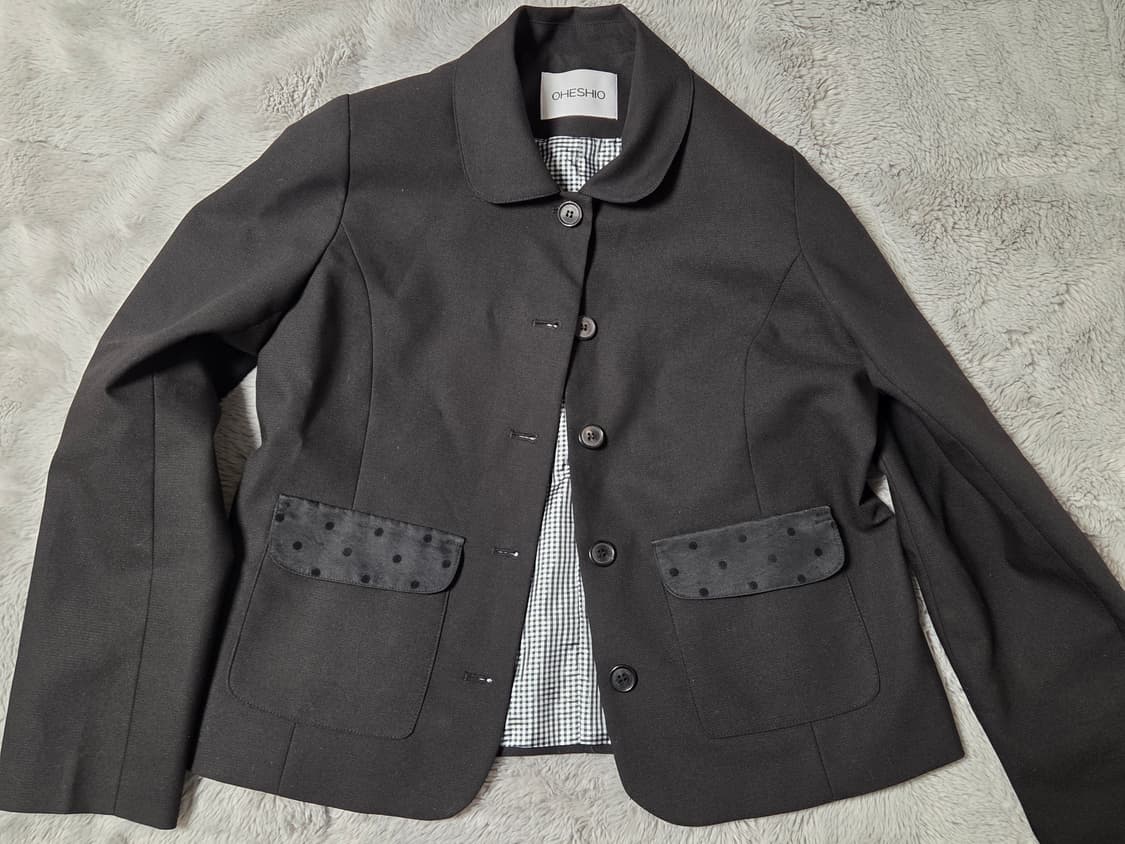 오헤시오 도트 라운드카라 자켓 상품이미지1