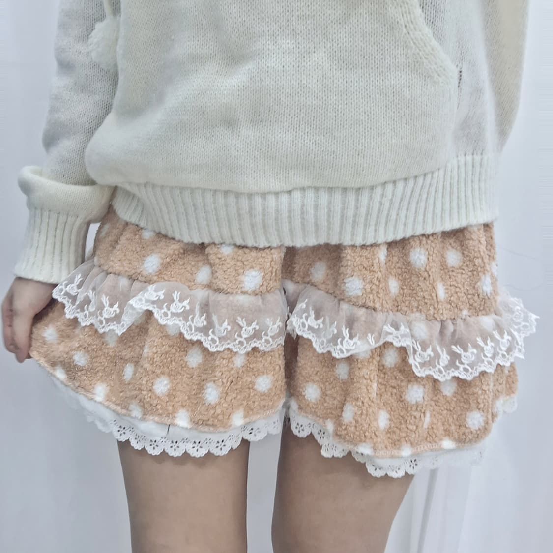 라떼 도트 스커트 갸루 히메갸루 라떼갸루 일본 러블리 상품이미지3