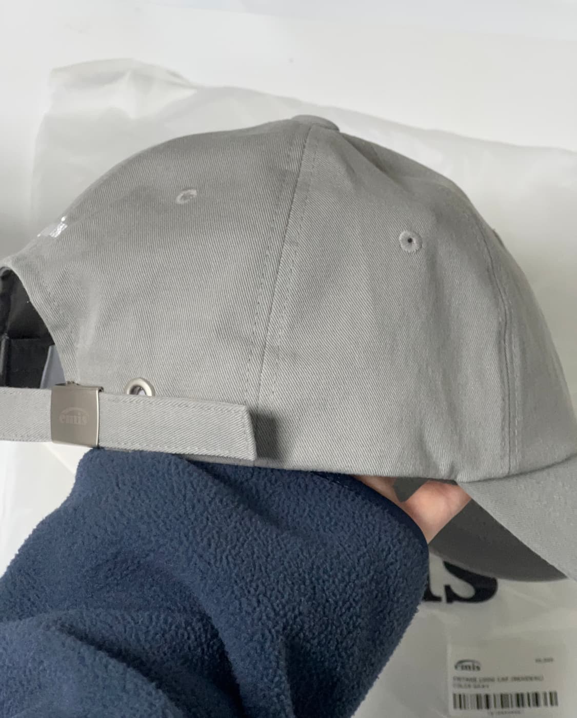 이미스 빈티지 로고 볼캡(리뉴얼) 그레이 상품이미지4