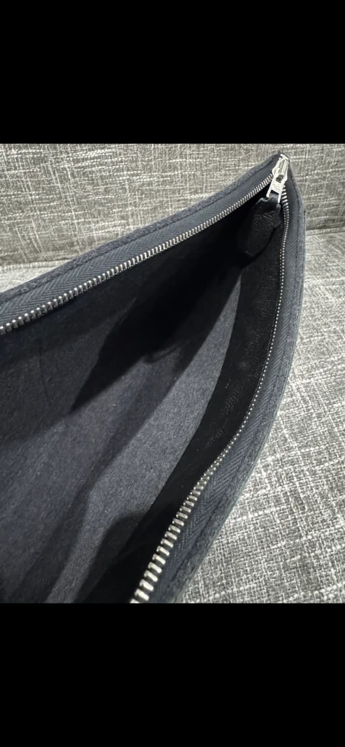 에르메스 블랙 펠트 가죽 클러치 파우치 상품이미지6