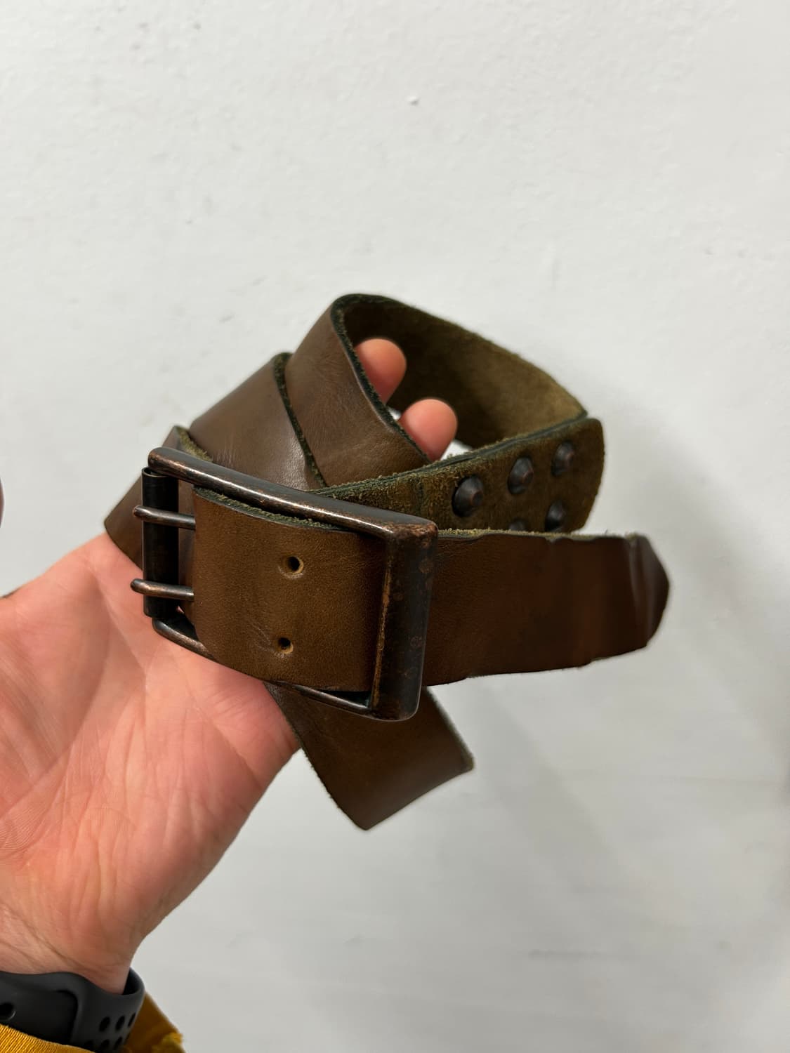 (JPN) pas de calais 빈티지 레더 벨트 상품이미지2