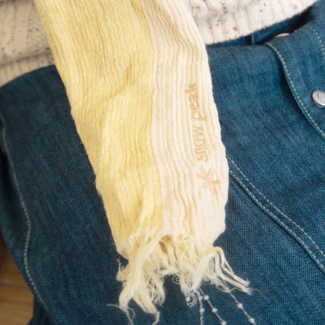 [SNOW PEAK] 소프트 레몬 크링클 머플러 상품이미지1