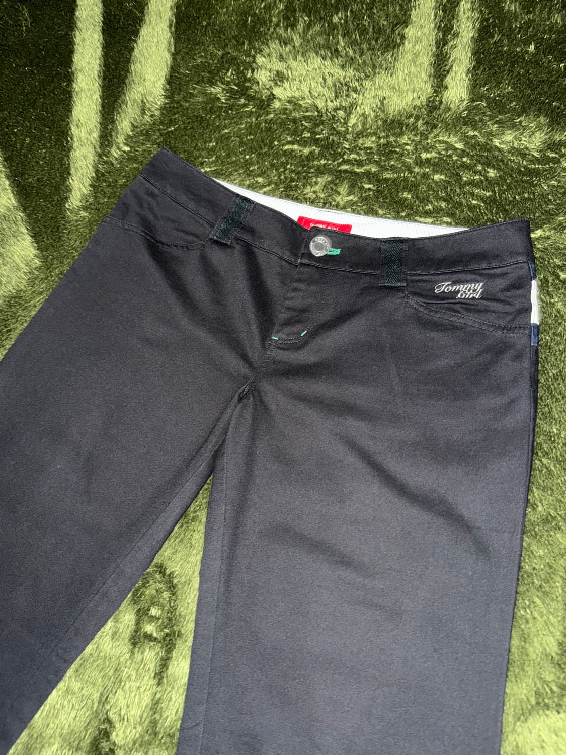 [M] TOMMY GIRLS 타미 걸스 재팬 패널 디테일 코튼 팬츠 블랙 상품이미지5