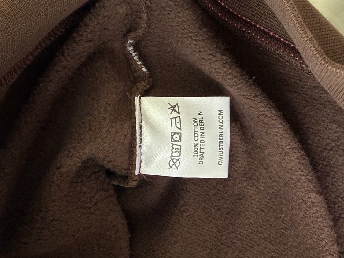 Civilist 후드집업 브라운 상품이미지2