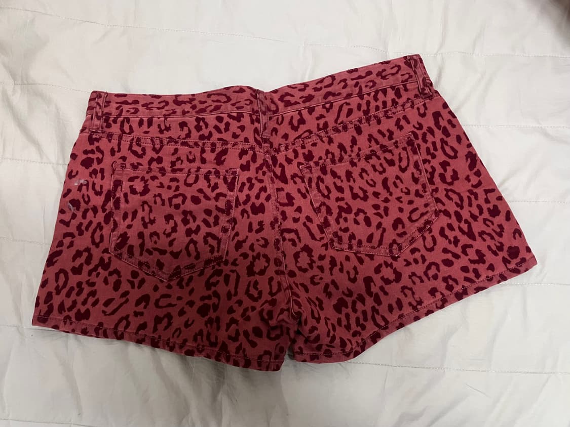 갸루 레오파드 팬츠 (사이즈 큼) 상품이미지2