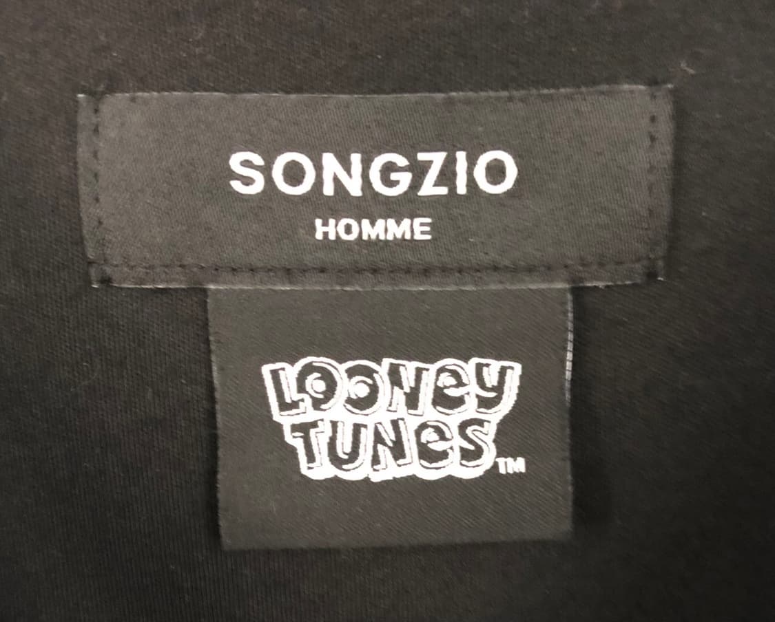 송지오 옴므 루니툰 콜라보 티셔츠 블랙 상품이미지3