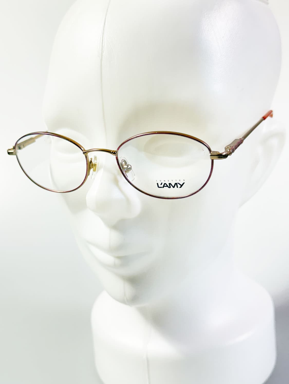 LAMY 브론즈 골드톤 슬림 오벌 메탈 빈티지 안경 상품이미지8