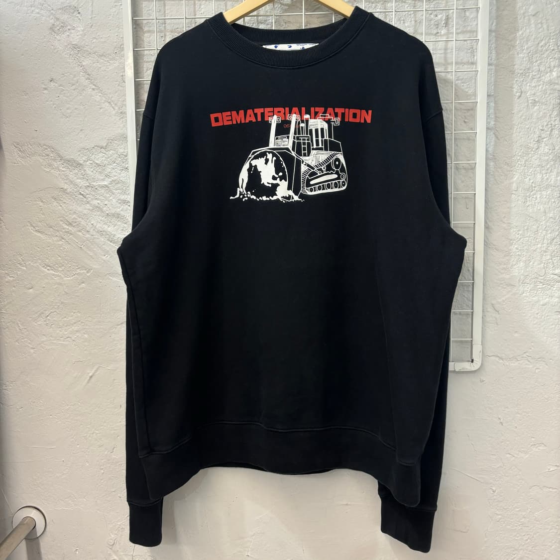 오프화이트 DEMATERIALIZATION 블랙 스웻셔츠 2XL 상품이미지1