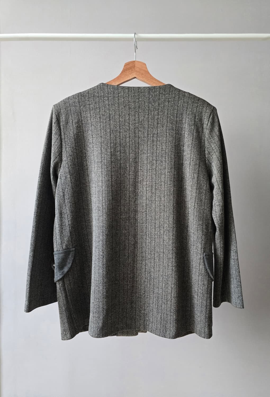 일본 빈티지 헤링본 빅버튼 자켓 상품이미지2