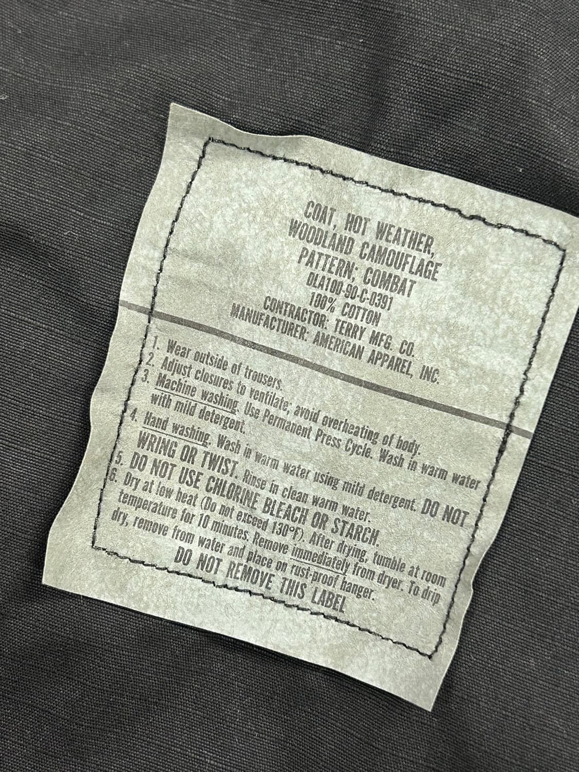 90s 미군 오리지날 BDU 자켓 상품이미지7