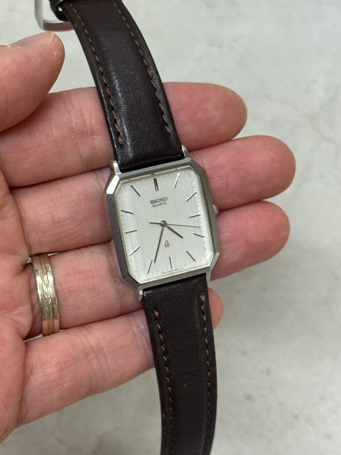 80s 빈티지 세이코 탱크 쿼츠 상품이미지9