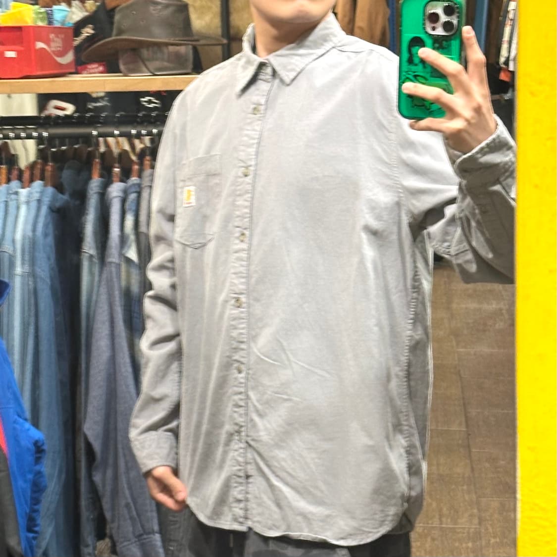 [HI] 칼하트 코듀로이 셔츠 그레이 상품이미지3