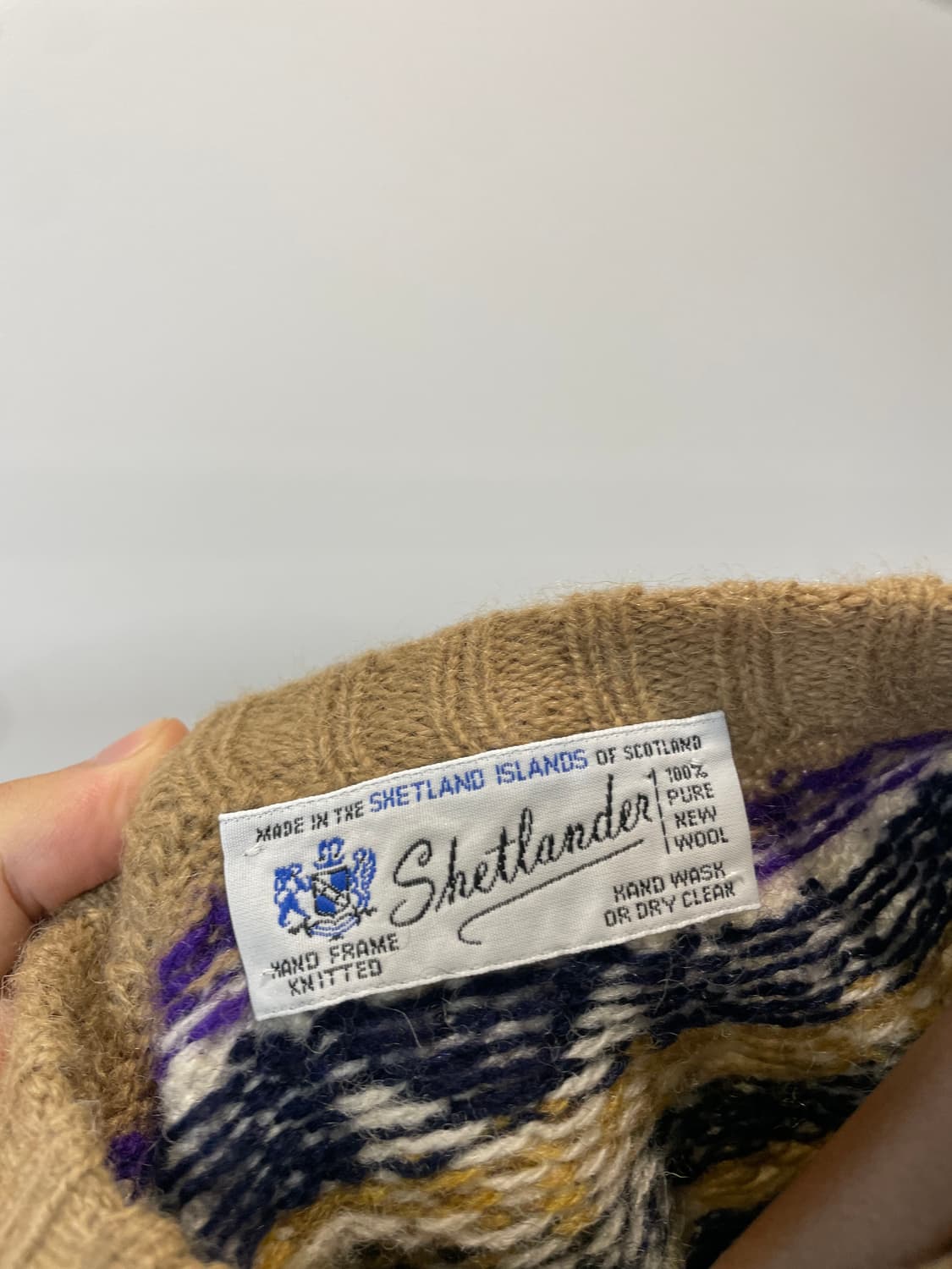 Shetland island 스코틀랜드 퓨어 울 니트 상품이미지4