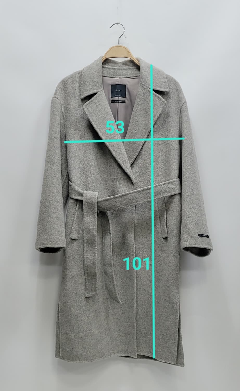 Roem 로엠 핸드메이드 모 100% 벨티드 코트 / 여 85 그레이
z 상품이미지10