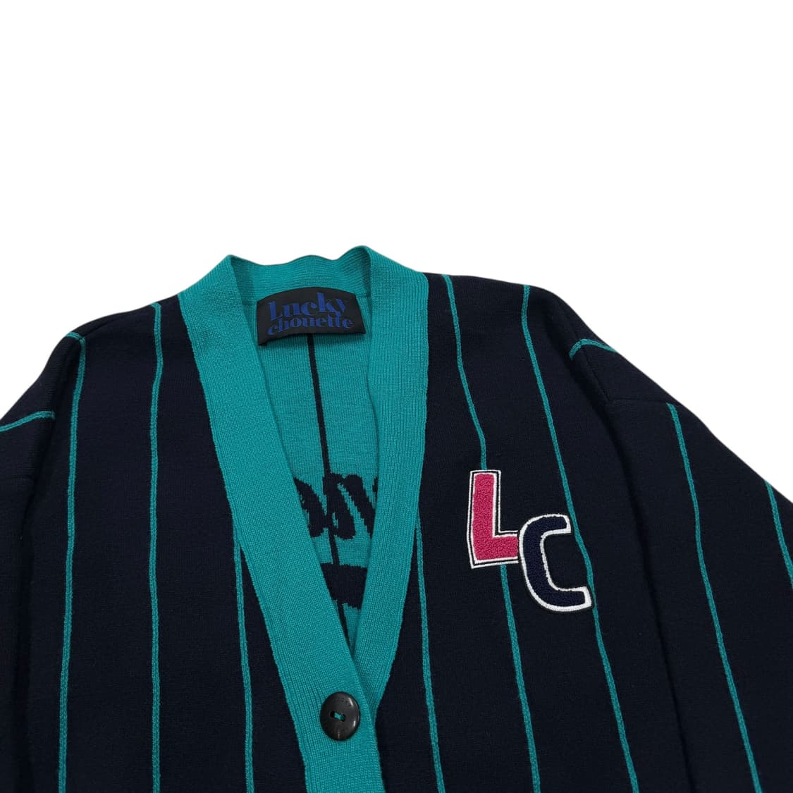 럭키슈에뜨 스트라이프 니트 가디건 상품이미지2