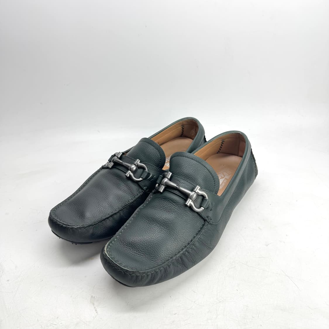 270) 페라가모 간치니 드라이빙슈즈 로퍼 딥그린 상품이미지2