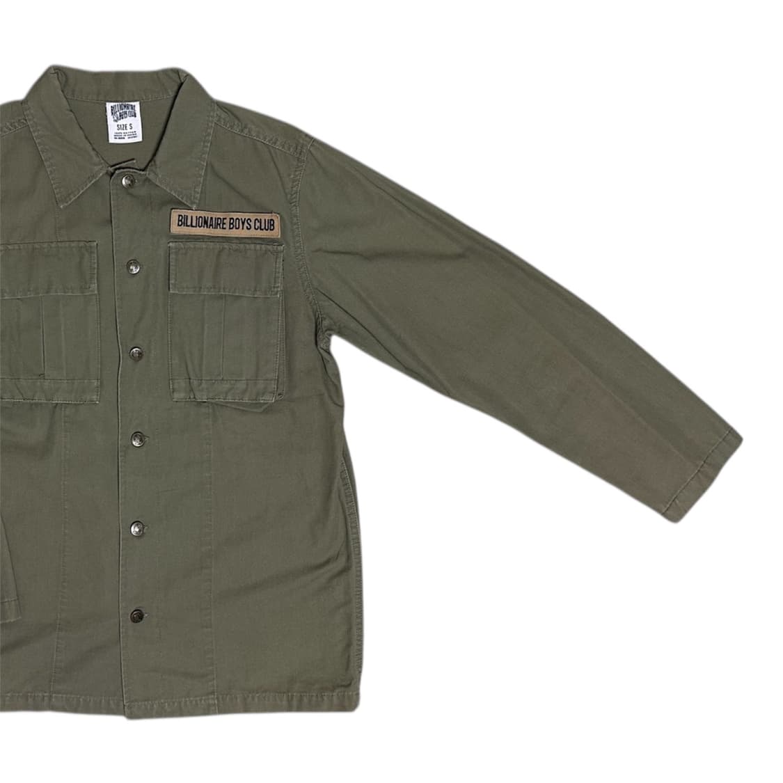 빌리어네어보이즈클럽 코튼 셔츠 자켓 카키 상품이미지8