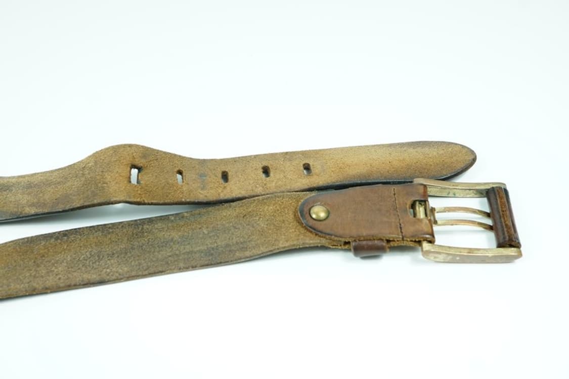 아메카지 무드 리얼 통가죽 단풍 장식 벨트 상품이미지6